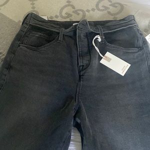 Good American good vintage black straight jeans